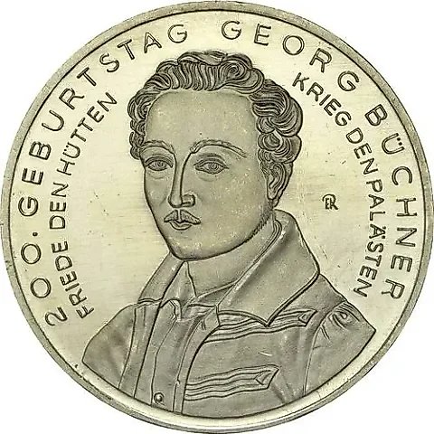 10 euro 2013, F, Georg Büchner [Germany] — 1