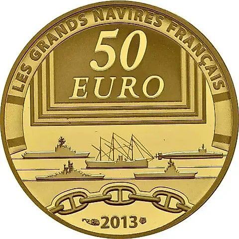 50 Euro 2013, Ironclad Gloire [France] Proof — 1