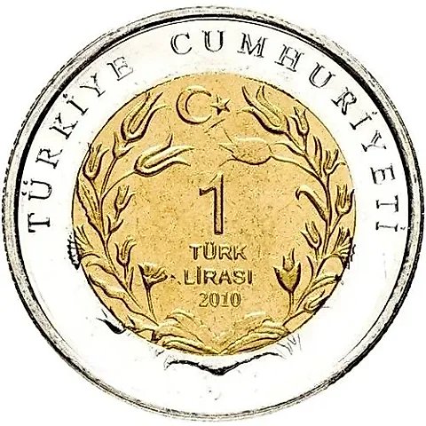 1 Lira 2010, Cat [Turkey] — 1