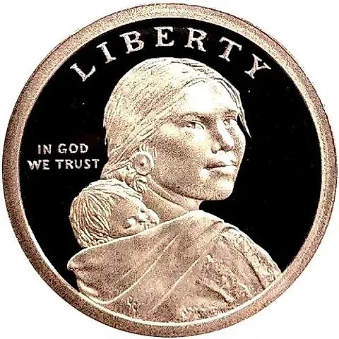 1 Dollar 2017, S, Sequoyah [USA] — 1