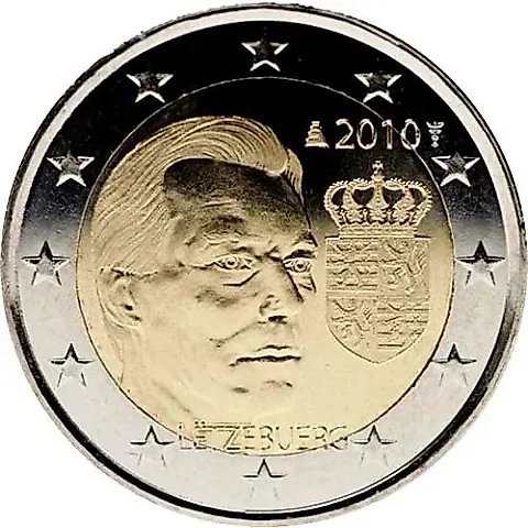 2 Euro 2010, Coat of Arms of Luxembourg [Luxembourg] — 1