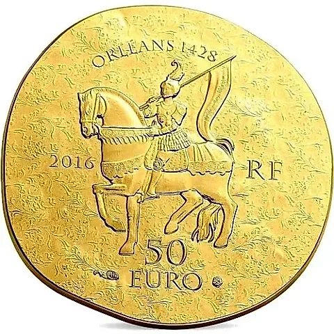 50 Euro 2016, Joan of Arc [France] Proof — 2