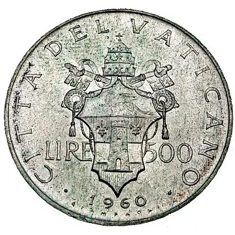 500 лир 1960 [Ватикан] — 2