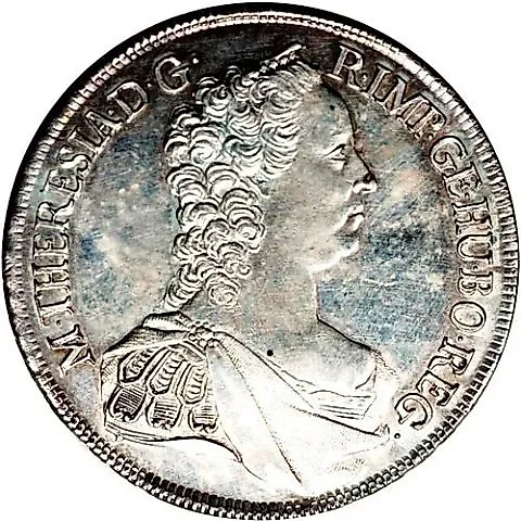 1 Thaler 1758-1765, Maria Theresa - Saint Anne and Austrian Coat of Arms on Reverse [Austria] — 1
