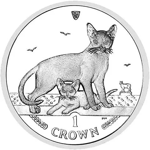 1 Crown 2010, Abyssinian Cat [Isle of Man] — 1