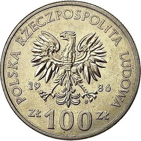 100 Zlotych 1986, Polish Rulers - King Władysław I the Elbow-high [Poland] — 1