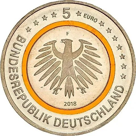 5 euro 2018, F, Subtropical Zone [Germany] — 1