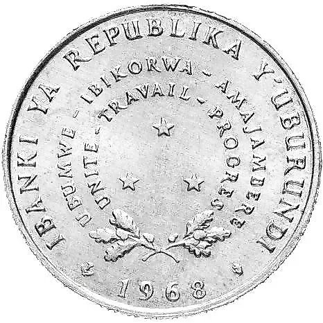 5 Francs 1968 [Burundi] — 1