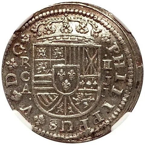 2 Reales 1717-1726, Mint Mark "CA" - Cuenca [Spain] — 1