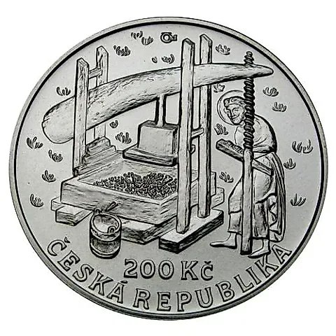 200 крон 2008, виноградники [Чехия] — 1