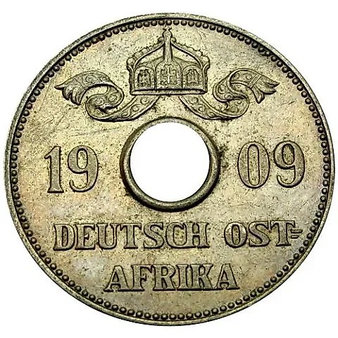 10 Heller 1909 [German East Africa] — 1