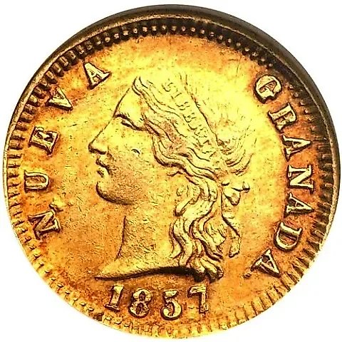 2 Pesos 1857-1858 [Colombia] — 1