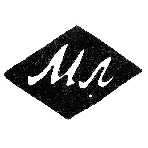 Master's Mark of Martyn Mikitin Larov - Moscow - Initials "ML" - 1821-1838
