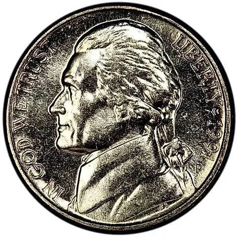 5 Cents 1991, P, Thomas Jefferson [USA] — 2