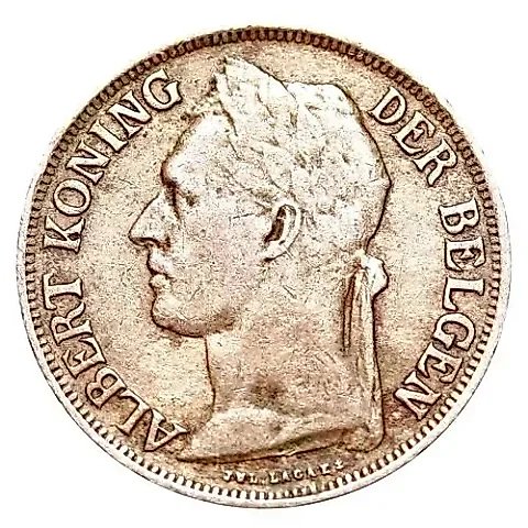 1 Franc 1926, BELGEN [Democratic Republic of the Congo / Belgian Congo] — 1