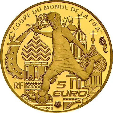 5 euro 2018, Football [France] Proof — 1