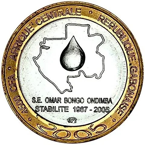 4500 Francs 2005, Stability - Omar Bongo [Gabon] — 1