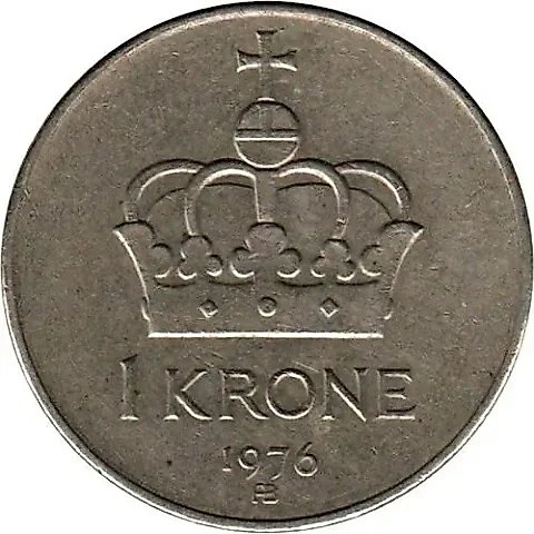 1 крона 1976 [Норвегия] — 1