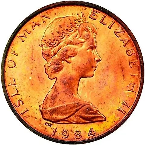 ½ Penny 1984 [Isle of Man] — 1
