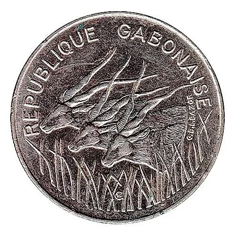 100 франков 1984 [Габон] — 1