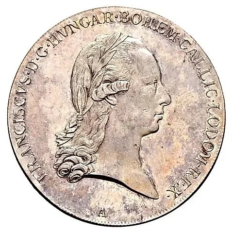 1 Thaler 1792, Francis II - Inscription "LEGE ET FIDE" [Austria] — 1