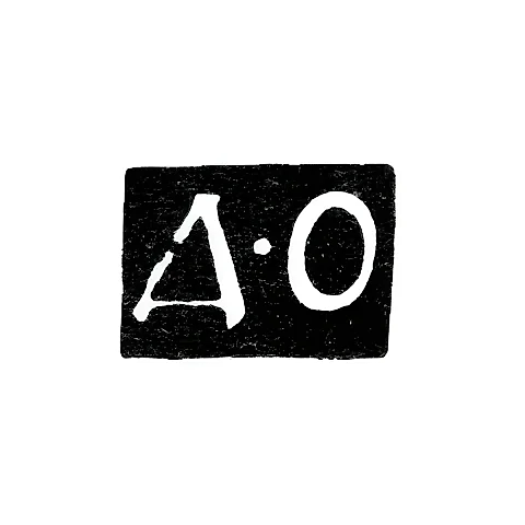 Master's Mark of Dmitry Ivanovich Orlov - Moscow - initials "D-O" - 1840-1872