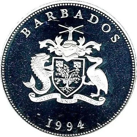 1 Dollar 1994, The Queen Mother [Barbados] — 1