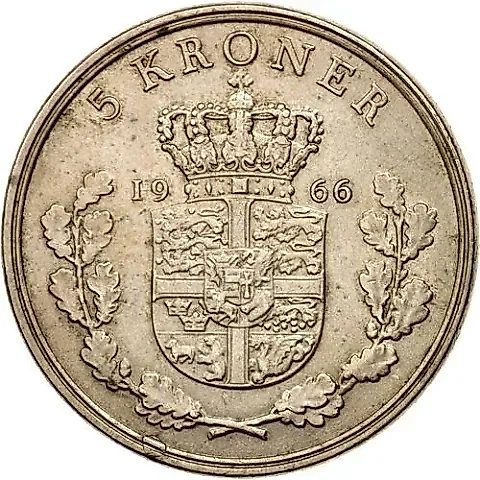 5 Kroner 1966 [Denmark] — 1
