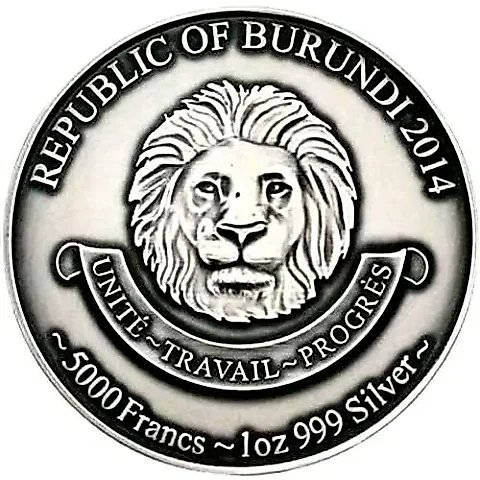 5000 Francs 2014, Leopard Cub [Burundi] — 1