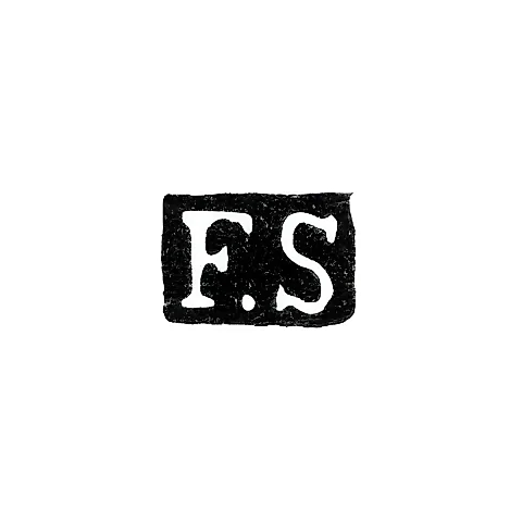 Клеймо мастера Сегниц Кристиан Фридрих - Ленинград - инициалы "F.S"