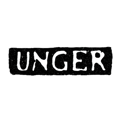 Клеймо мастера Унгер Герман Готлиб - Ленинград - инициалы "UNGER"