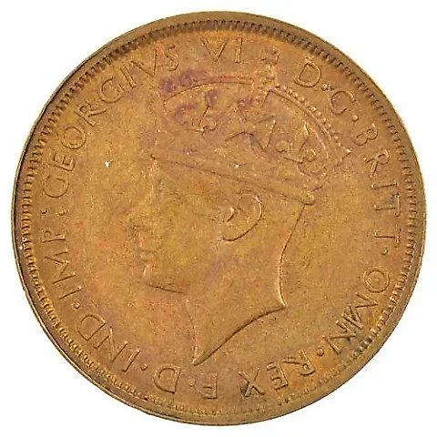 2 Shillings 1946, H, Mint Mark: "H" - Heaton, Birmingham [British West Africa] — 1