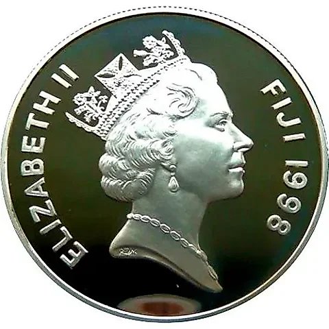 10 Dollars 1998, Launch of the Ship 'Queen Elizabeth' 1938 [Fiji] — 1