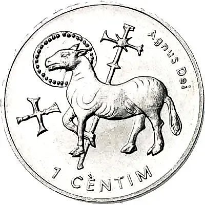 1 Centim 2002, Agnus Dei [Andorra] — 1