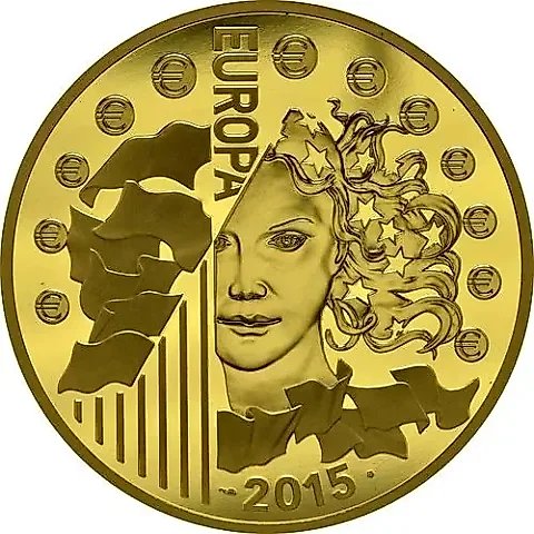 500 евро 2015, 70 лет мира в Европе [Франция] Proof — 1