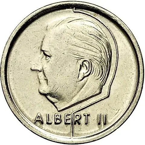 1 Franc 1995, Inscription in Dutch - "BELGIË" [Belgium] — 1