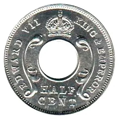 1/2 цента 1908 [Восточная Африка] — 1