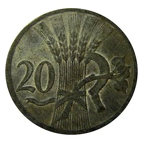 20 геллеров 1940 [Чехия / Протекторат Богемии и Моравии] — 2