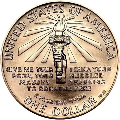 1 доллар 1986, P, Статуя Свободы [США] — 1