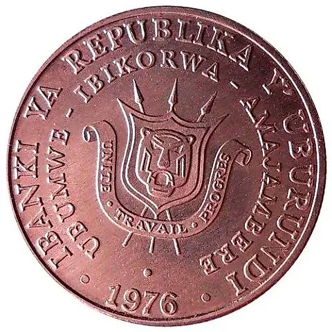 5 Francs 1976 [Burundi] — 1
