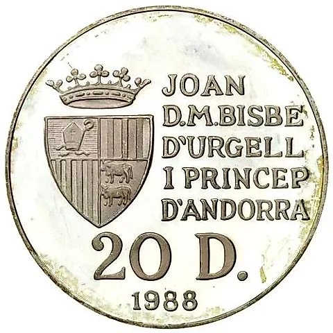 20 Diners 1988, XVI Winter Olympic Games, Albertville 1992 /Figure Skating/ [Andorra] — 1