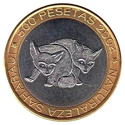 500 песет 2004, лиса [Западная Сахара] — 2