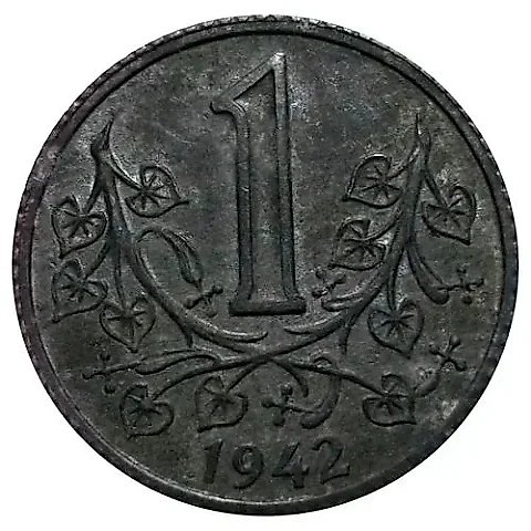 1 крона 1942 [Чехия / Протекторат Богемии и Моравии] — 2