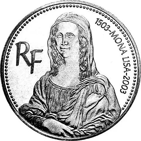 1½ евро 2003, 500 лет Моне Лизе [Франция] — 1