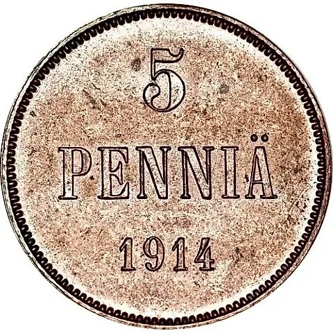 5 Pennia 1914 — 1
