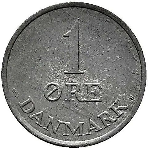 1 Ore 1963, Zinc [Denmark] — 1