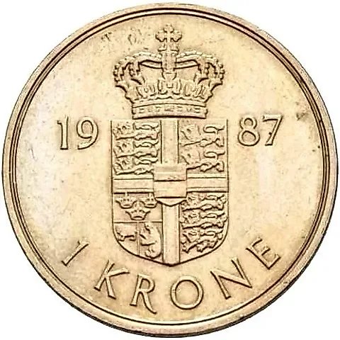 1 Krone 1987 [Denmark] — 1
