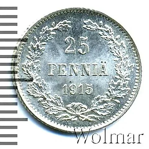 25 Pennia 1915, S — 1