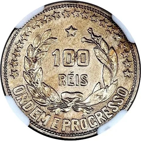 100 Reis 1924, Pattern [Brazil] — 1