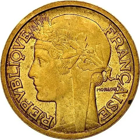 2 Francs 1941, Aluminum Bronze [France] — 1